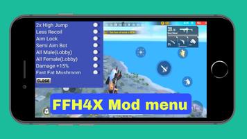 برنامه‌نما ffh4x mod menu  for f fire عکس از صفحه