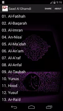 Screenshot 3 for Saad Al Ghamdi Quran MP3