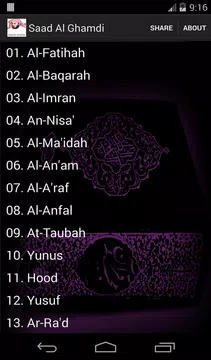 Screenshot 4 for Saad Al Ghamdi Quran MP3
