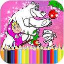 Little Girl and Bear Coloring  APK