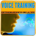 Voice training with tips icon