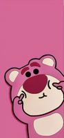 Cute Lotso Bear Wallpaper 4K ảnh chụp màn hình 2