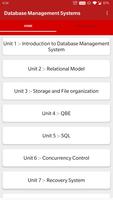 Database Management Systems poster