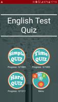 English Test Quiz Affiche