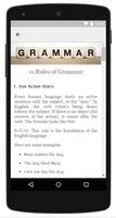 برنامه‌نما English Grammar Rules عکس از صفحه