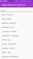 Belarusian to English Dictionary โปสเตอร์