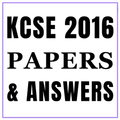 Kcse 2016: past papers.