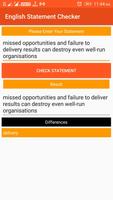 English Statement Checker تصوير الشاشة 1