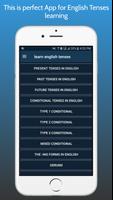 Learn English tenses offline الملصق