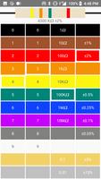 برنامه‌نما ماشین حساب کد رنگ مقاومتی عکس از صفحه