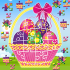 Easter Bunny Egg Jigsaw Puzzle Family Game أيقونة