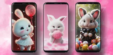 Cute bunny live wallpaper