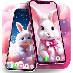 Cute bunny live wallpaper APK 下載