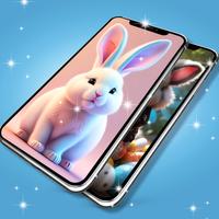 Cute bunny live wallpaper स्क्रीनशॉट 2