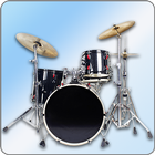 Easy Real Drums-Real Rock and jazz Drum music game icône
