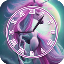 Unicorn Clock Live Wallpaper APK