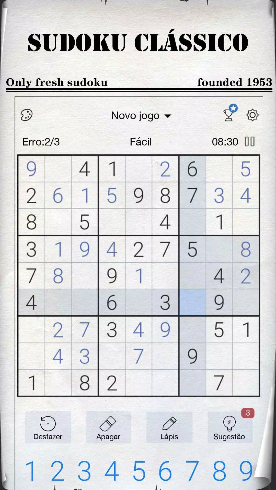 Download Sudoku em PDF nivel Facil – Sudoku Brasil