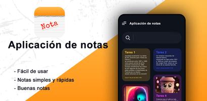 Bloc de notas, notas de color Poster