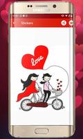 Love stickers постер