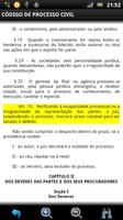 Código de Processo Civil imagem de tela 1