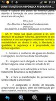 Constituição Brasileira GRÁTIS capture d'écran 2