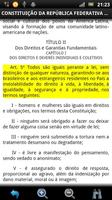 Constituição Brasileira GRÁTIS स्क्रीनशॉट 2