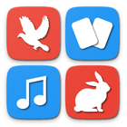 Flashcards for Kids. Animal sounds and puzzles icon
