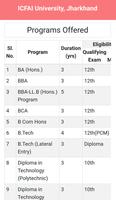 ICFAI University Jharkhand Admission 2019 截圖 3