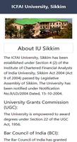 ICFAI University Sikkim Admission captura de pantalla 1