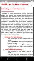 Health Tips for Hair Problems تصوير الشاشة 3