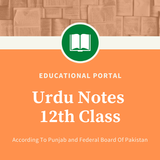 Urdu Notes For 12th Class icône