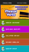 Most common Daily use English Phrasal Verbs Affiche