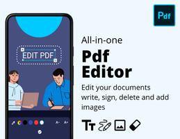 PDFs bearbeiten - PDF editor Plakat