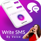 Write SMS By Voice : Voice Messge Sender & Reader icône