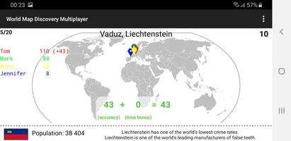 World Map Quiz Multiplayer imagem de tela 1