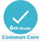 آیکون‌ Grade 6 Common Core Math Test 