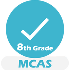 Grade 8 MCAS Math Test & Pract आइकन