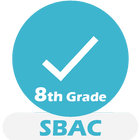 Grade 8 SBAC Math Test & Pract أيقونة