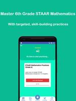 Grade 6 STAAR Math Test & Prac الملصق