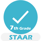 Grade 7 STAAR Math Test & Prac icône