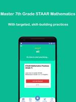 Grade 7 STAAR Math Test & Prac Affiche