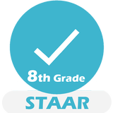 Grade 8 STAAR Math Test & Prac icône