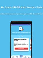 Grade 8 STAAR Math Test & Prac Plakat