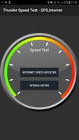 Thunder Speed Test - GPS,Internet Plakat