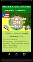 Letra del Año 2016 Puerto Rico poster