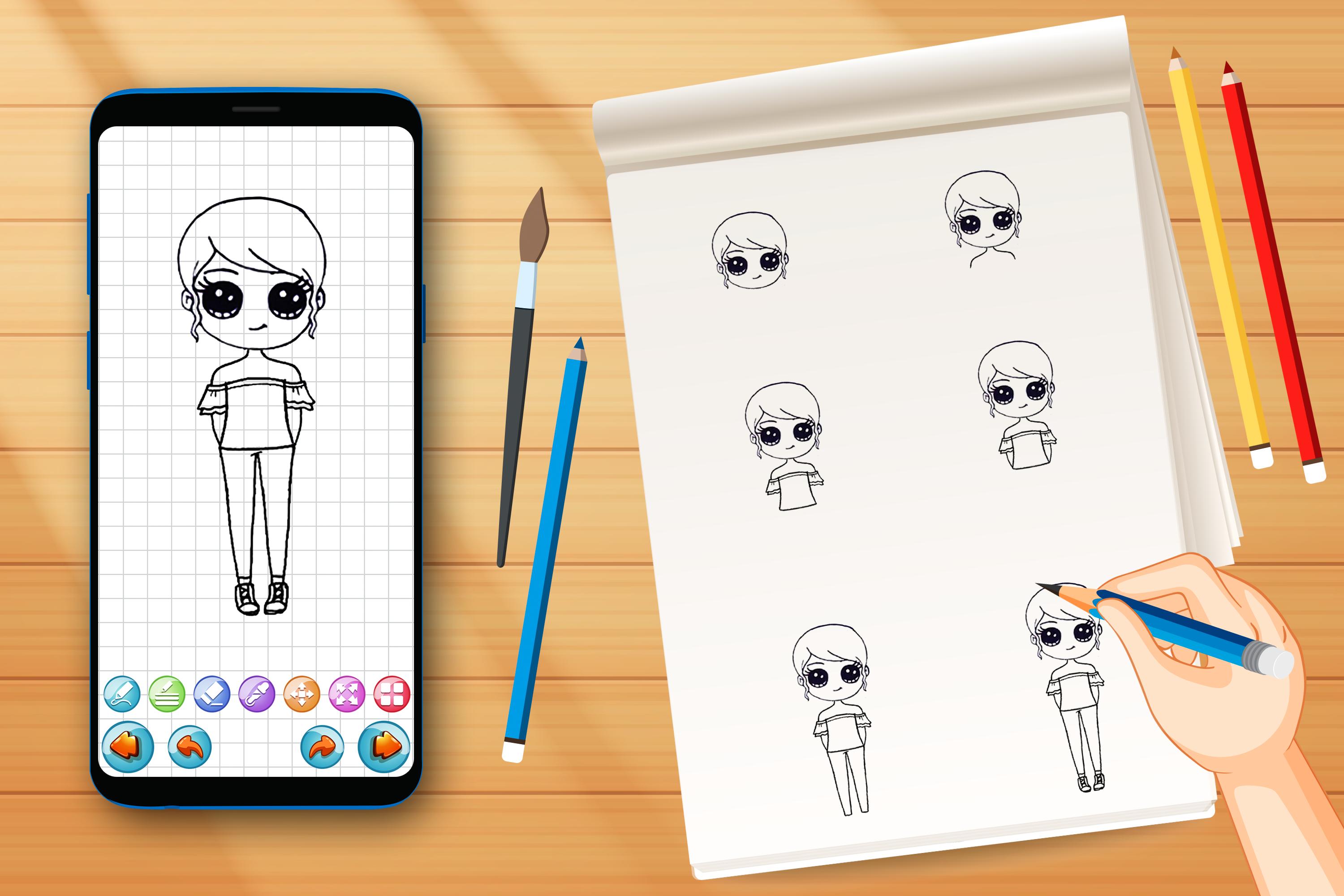 Draw Cute Girls APK für Android herunterladen