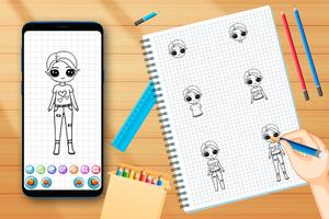 Learn How to Draw Cute Girls 截圖 1