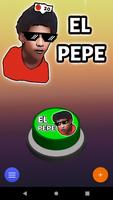 El Pepe Botón Meme de Broma Poster