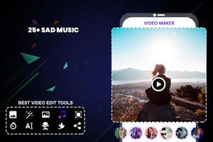 Sad Video Maker with Music capture d'écran 3