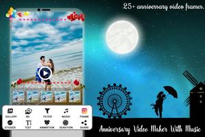 Anniversary Music Video Maker capture d'écran 3